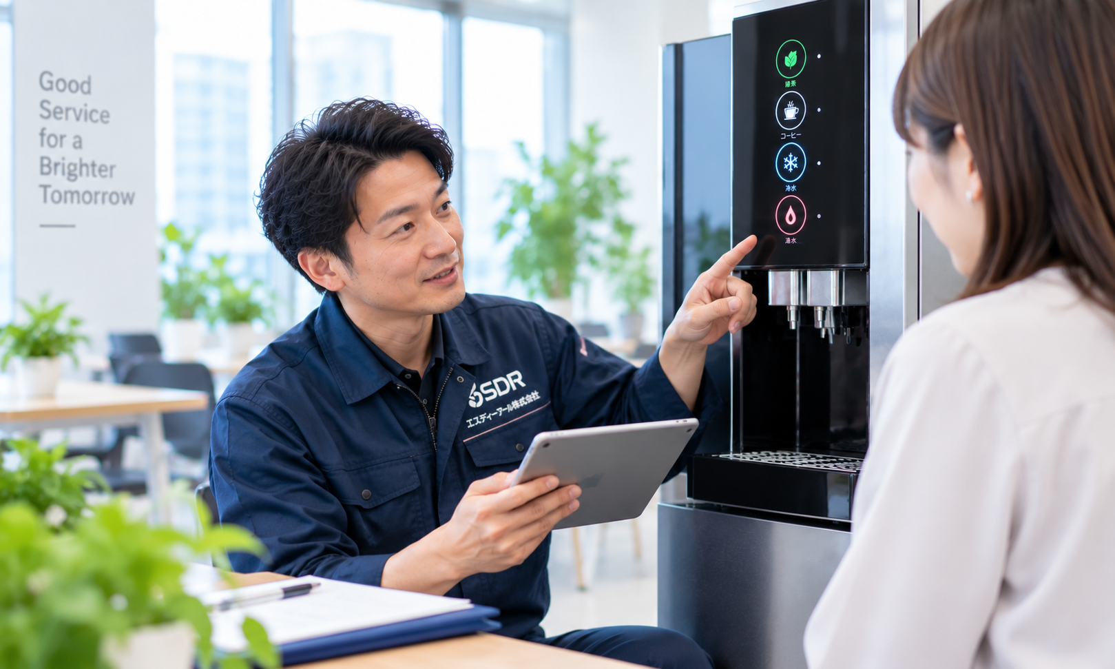 給茶機の機器管理・サポート